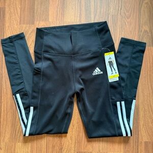 Adidas Aeroready Black Tights Leggings - Brand New